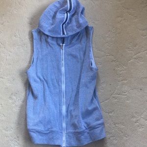 Gap XS Sleeveless Hoodie Grey/Black